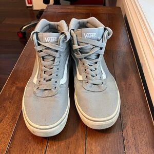 Vans Gray High-Top Sneakers Suede